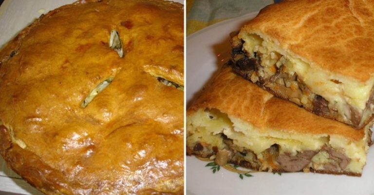 Як приготувати зразковий пиріг, повний начинки з м’яса і картоплі!