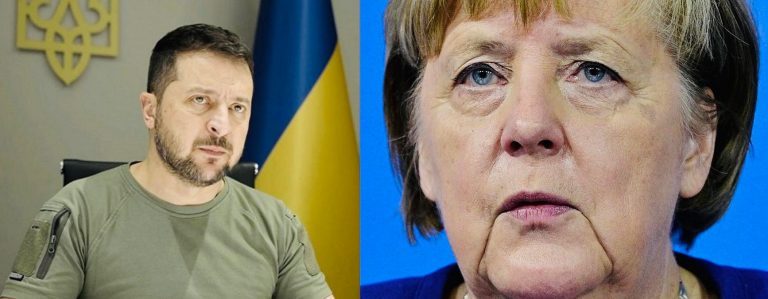 Щойно! У Зеленського nотужно відповілu Меркель на заяву про негайнuй мир з Росією. Відео