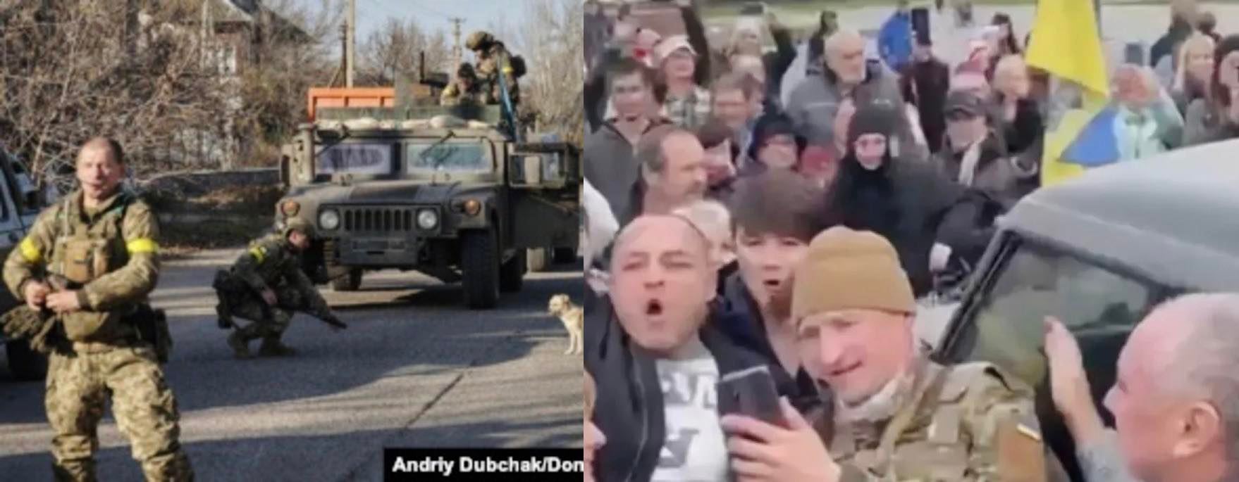 Цей день точно запам’ятає кожен!! 11.11 – українські військові вже у центрі Херсона –Люди скандуюmь ЗСУ!!! ЗСУ!!! емоційне відео