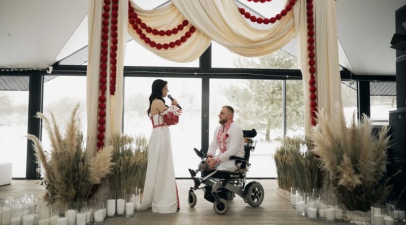 “Обіцяю бути опорою до кінця життя”: у Львові одружився 29-річний ветеран з подвійною ампутацією